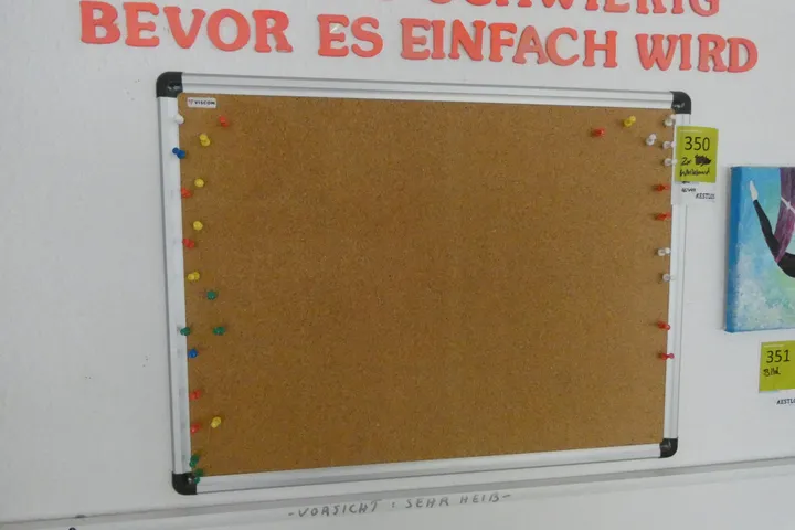 2x VISCOM Pinnwand Maße in cm ca. 60 x 44